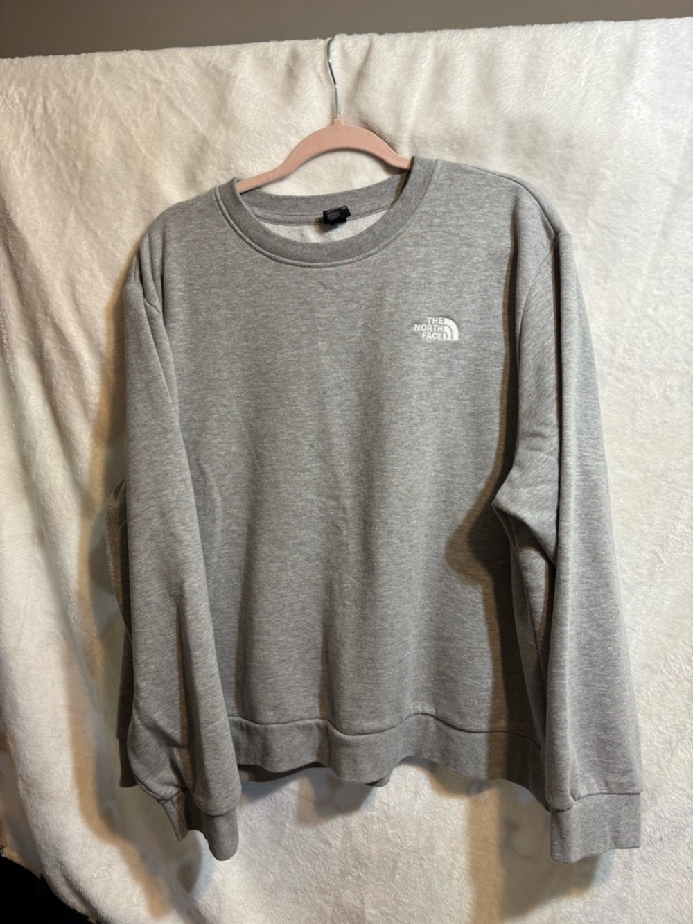 The North Face Men’s Light Gray Crewneck Sweatshirt